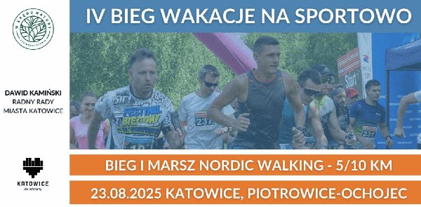 Plakat: IV Bieg Wakacje Na Sportowo