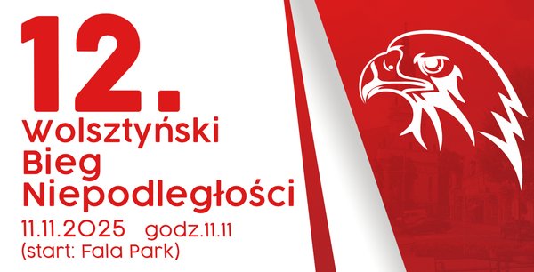 Plakat: 12 Wolsztyński Bieg Niepodległości