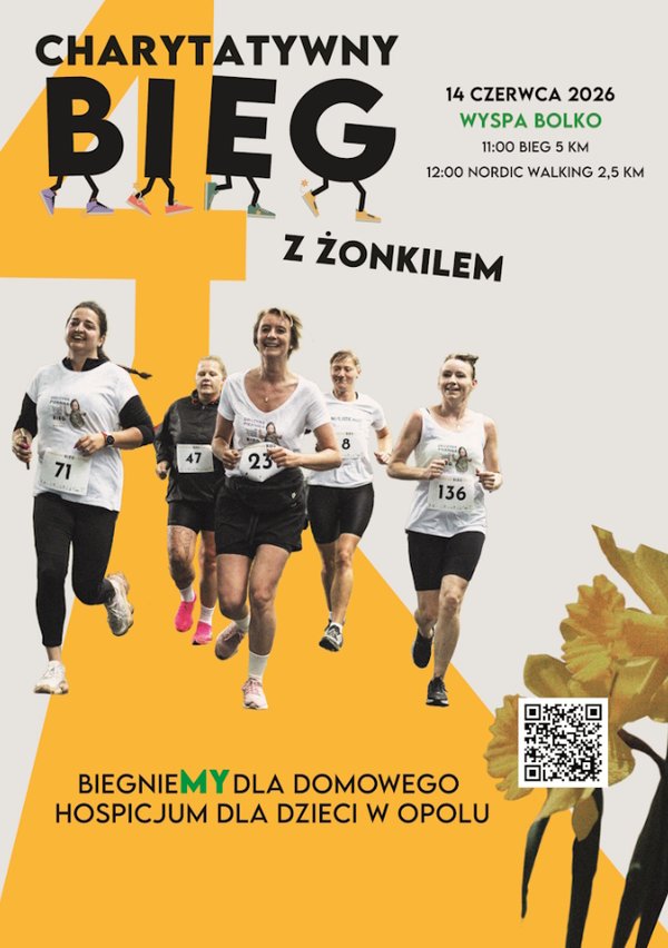 Plakat: IV Charytatywny Bieg z Żonkilem