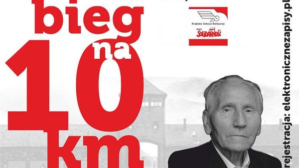 Plakat: Biegacze w hołdzie Kazimierzowi Piechowskiemu